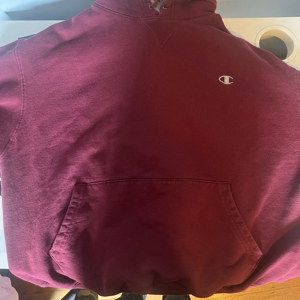 Burgundy Champion hoodie